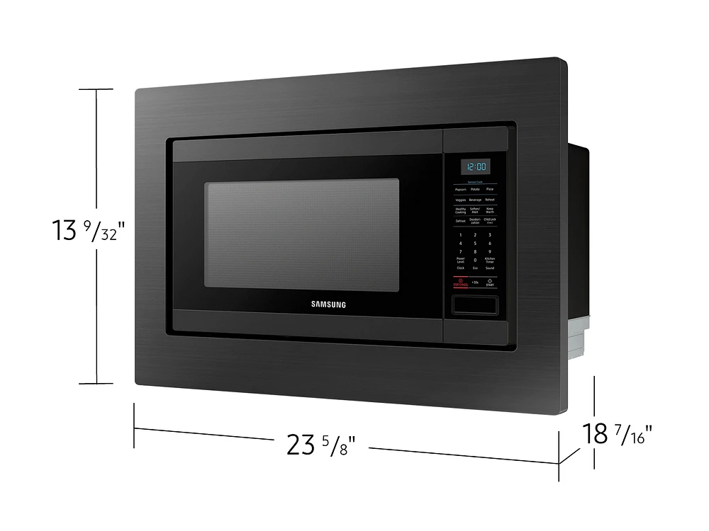 MS19M8020TG/AA | 1.9 cu. ft. Countertop Microwave for Built-In Application in Fingerprint Resistant Black Stainless Steel | Samsung Business US