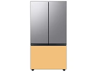 Bespoke-3-Door-French-Door-Refrigerator-Panel-in-Sunrise-Yellow-Glass-Bottom-Panel Home Appliances Accessories - RA-F36DB3C0/AA | Samsung US