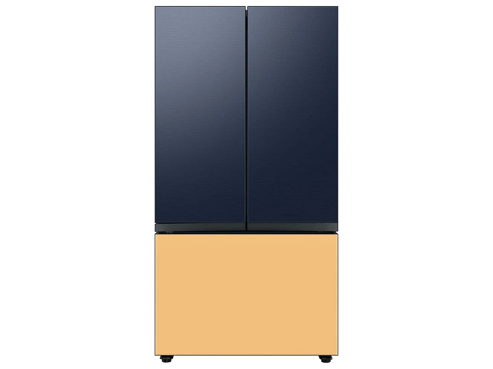 Bespoke-3-Door-French-Door-Refrigerator-Panel-in-Sunrise-Yellow-Glass-Bottom-Panel Home Appliances Accessories - RA-F36DB3C0/AA | Samsung US