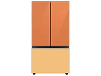 Bespoke-3-Door-French-Door-Refrigerator-Panel-in-Sunrise-Yellow-Glass-Bottom-Panel Home Appliances Accessories - RA-F36DB3C0/AA | Samsung US