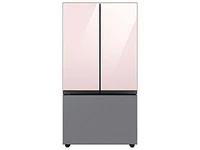 Bespoke-3-Door-French-Door-Refrigerator-Panel-in-Stainless-Steel-Bottom-Panel Home Appliances Accessories - RA-F36DB3QL/AA | Samsung US