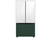 Bespoke-3-Door-French-Door-Refrigerator-Panel-in-Emerald-Green-Steel-Bottom-Panel Home Appliances Accessories - RA-F36DB3QG/AA | Samsung US