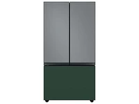 Bespoke-3-Door-French-Door-Refrigerator-Panel-in-Emerald-Green-Steel-Bottom-Panel Home Appliances Accessories - RA-F36DB3QG/AA | Samsung US