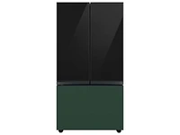 Bespoke-3-Door-French-Door-Refrigerator-Panel-in-Emerald-Green-Steel-Bottom-Panel Home Appliances Accessories - RA-F36DB3QG/AA | Samsung US