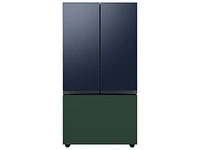 Bespoke-3-Door-French-Door-Refrigerator-Panel-in-Emerald-Green-Steel-Bottom-Panel Home Appliances Accessories - RA-F36DB3QG/AA | Samsung US