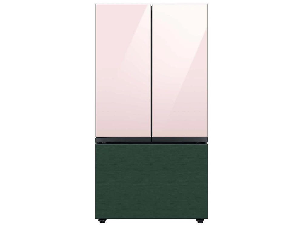 Bespoke-3-Door-French-Door-Refrigerator-Panel-in-Emerald-Green-Steel-Bottom-Panel Home Appliances Accessories - RA-F36DB3QG/AA | Samsung US