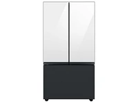 Bespoke-3-Door-French-Door-Refrigerator-Panel-in-Matte-Black-Steel-Bottom-Panel Home Appliances Accessories - RA-F36DB3MT/AA | Samsung US