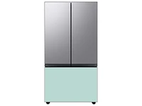 Bespoke-3-Door-French-Door-Refrigerator-Panel-in-Morning-Blue-Glass-Bottom-Panel Home Appliances Accessories - RA-F36DB3CM/AA | Samsung US