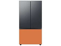 Bespoke-3-Door-French-Door-Refrigerator-Panel-in-Clementine-Glass-Bottom-Panel Home Appliances Accessories - RA-F36DB3CH/AA | Samsung US