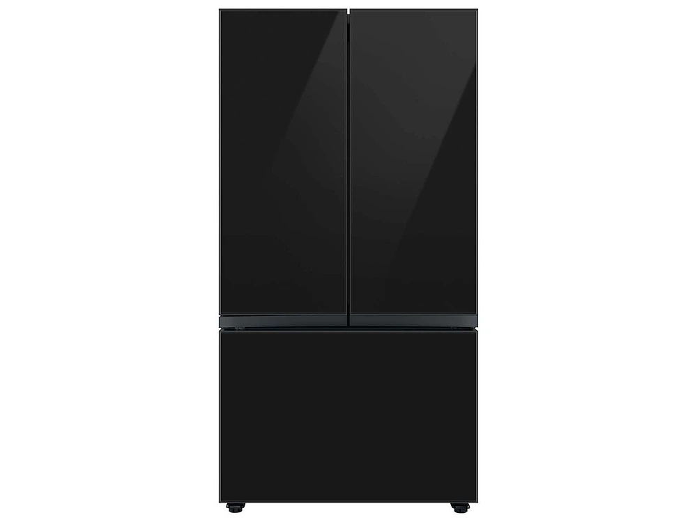 Bespoke-3-Door-French-Door-Refrigerator-Panel-in-Charcoal-Glass-Bottom-Panel Home Appliances Accessories - RA-F36DB333/AA | Samsung US