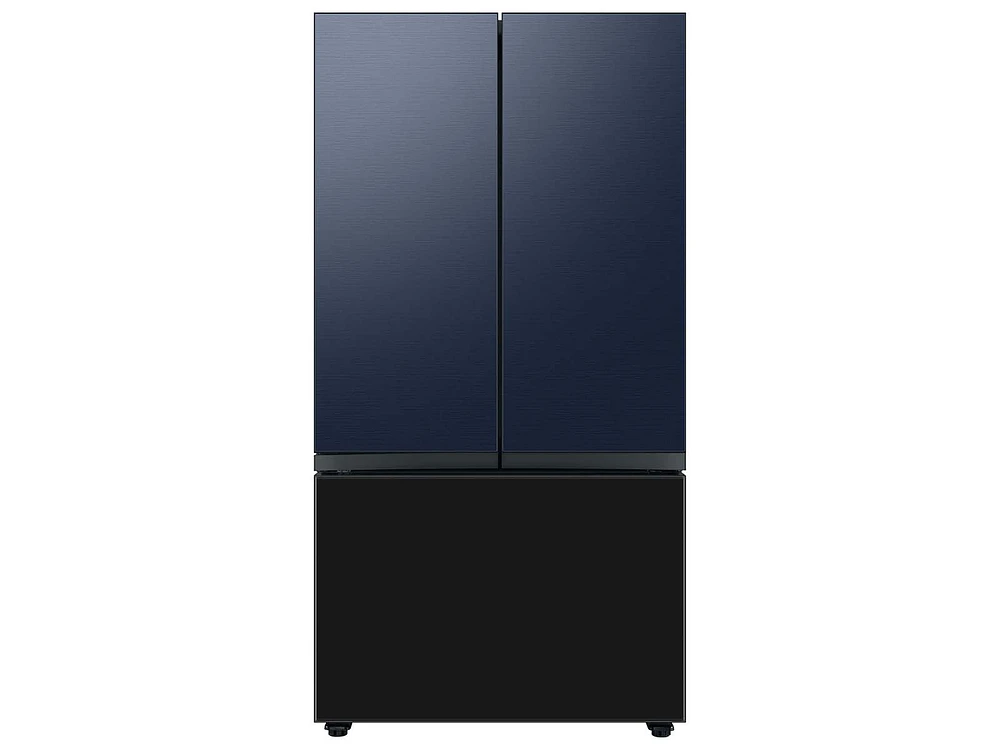 Bespoke-3-Door-French-Door-Refrigerator-Panel-in-Charcoal-Glass-Bottom-Panel Home Appliances Accessories - RA-F36DB333/AA | Samsung US