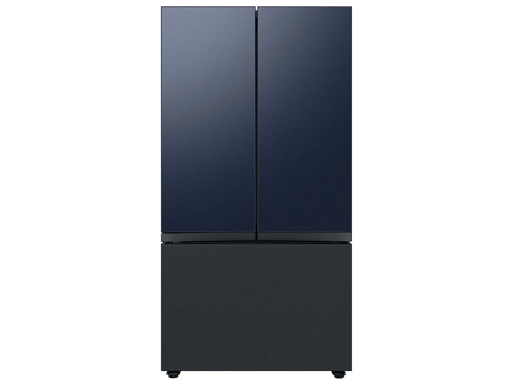 RA-F18DU3QN/AA | Bespoke 3-Door French Door Refrigerator Panel in Navy Steel - Top Panel | Samsung Business US