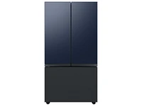 RA-F18DU3QN/AA | Bespoke 3-Door French Door Refrigerator Panel in Navy Steel - Top Panel | Samsung Business US