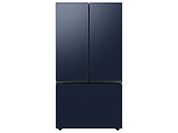 RA-F18DU3QN/AA | Bespoke 3-Door French Door Refrigerator Panel in Navy Steel - Top Panel | Samsung Business US