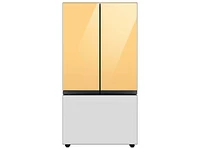 Bespoke -Door French Door Refrigerator Panel in Sunrise Yellow Glass - Top Panel Home Appliances Accessories