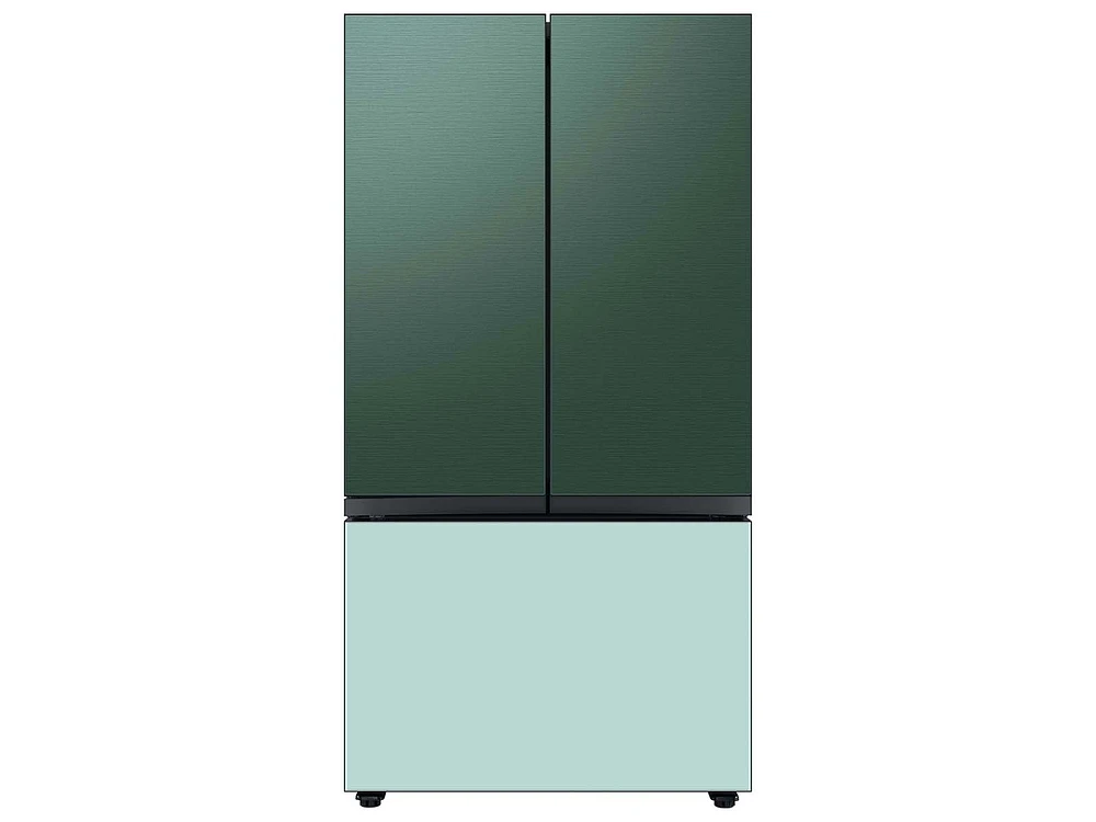 RA-F18DU3QG/AA | Bespoke 3-Door French Door Refrigerator Panel in Emerald Green Steel - Top Panel | Samsung Business US