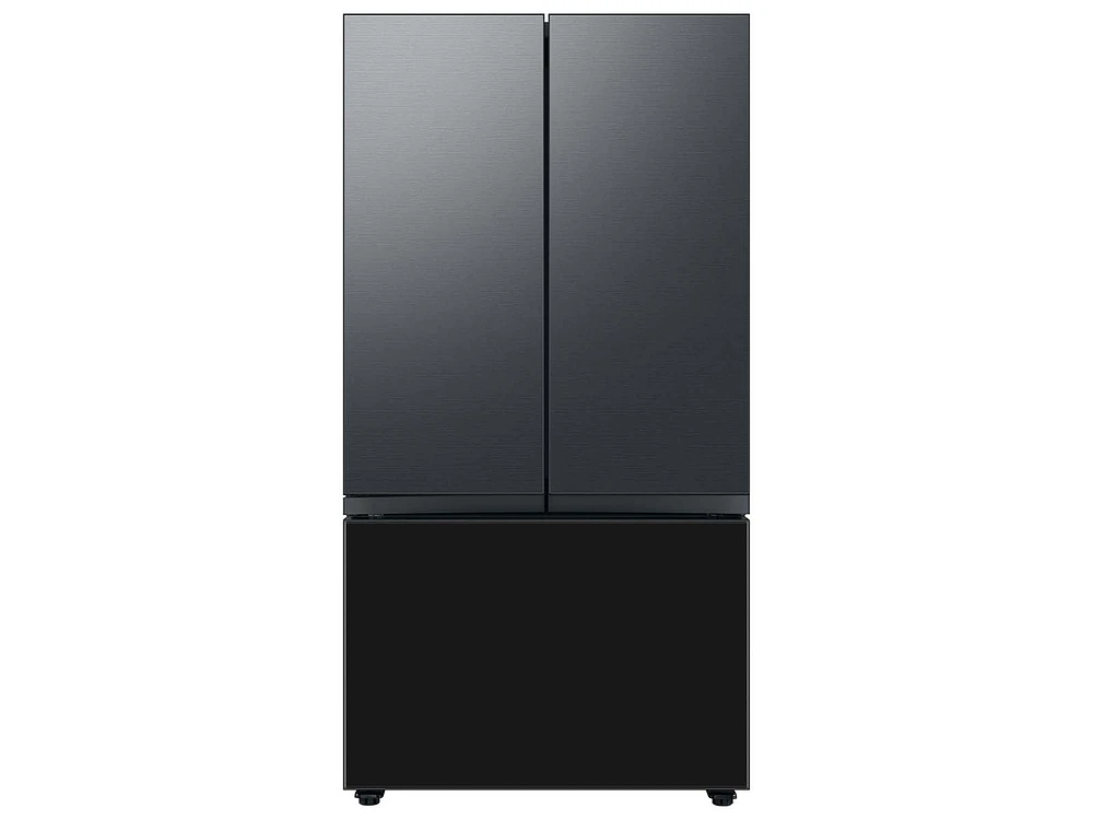 Bespoke -Door French Door Refrigerator Panel in Matte Black Steel - Top Panel Home Appliances Accessories