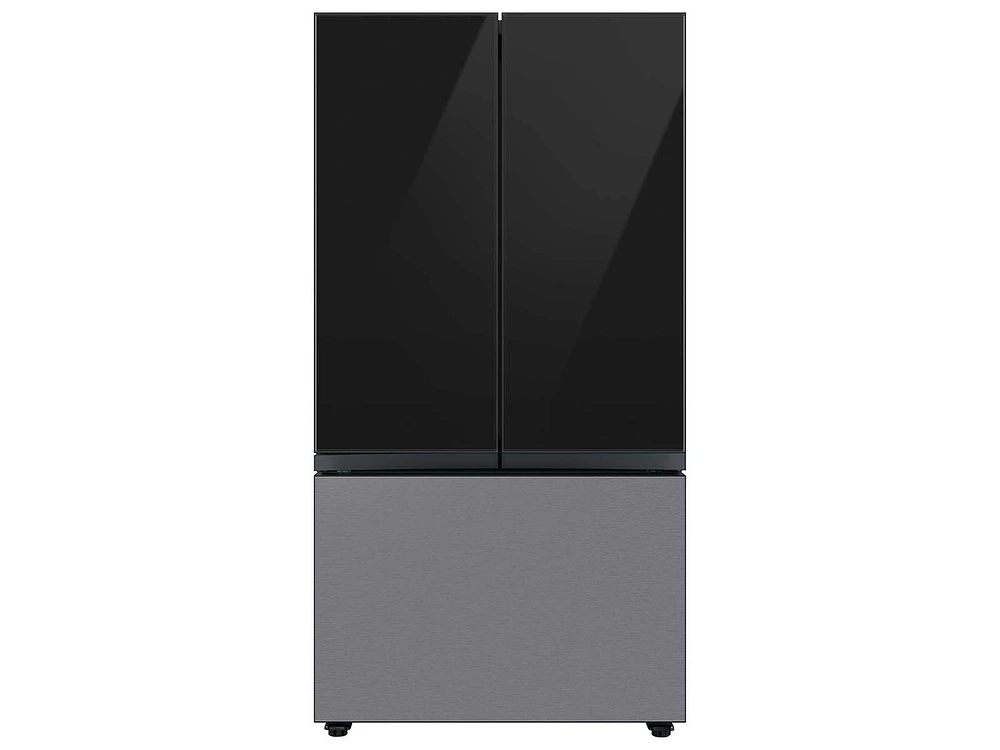 RA-F18DU333/AA | Bespoke 3-Door French Door Refrigerator Panel in Charcoal Glass - Top Panel | Samsung Business US