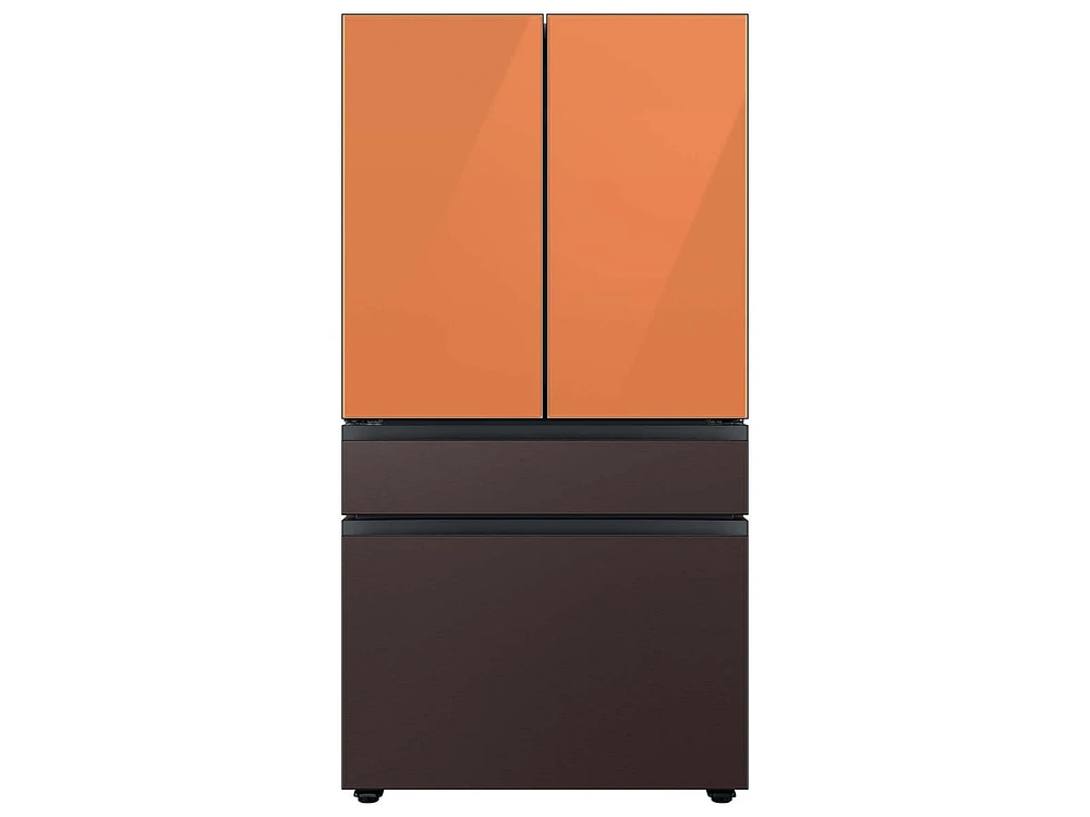 RA-F36DB4DT/AA | Bespoke 4-Door French Door Refrigerator Panel in Tuscan Steel - Bottom Panel | Samsung Business US