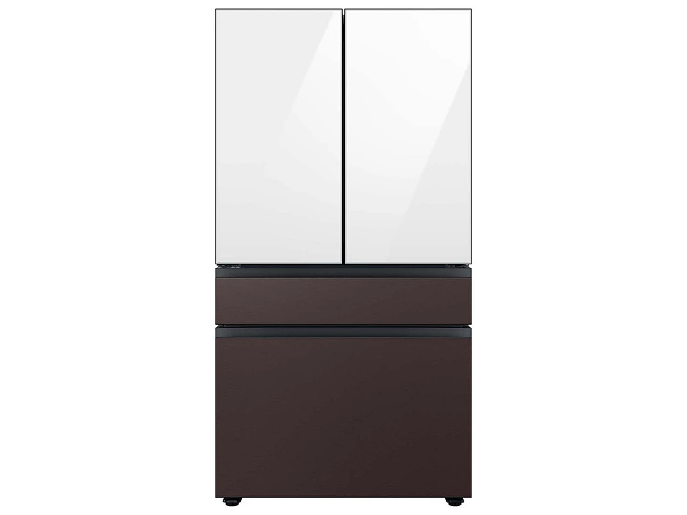 Bespoke 4-Door French Door Refrigerator Panel in Tuscan Steel - Middle Panel - RA-F36DMMDT/AA | Samsung US