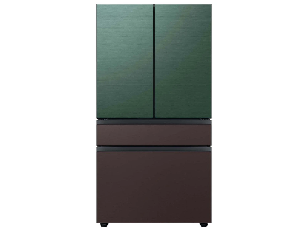 Bespoke 4-Door French Door Refrigerator Panel in Tuscan Steel - Middle Panel - RA-F36DMMDT/AA | Samsung US