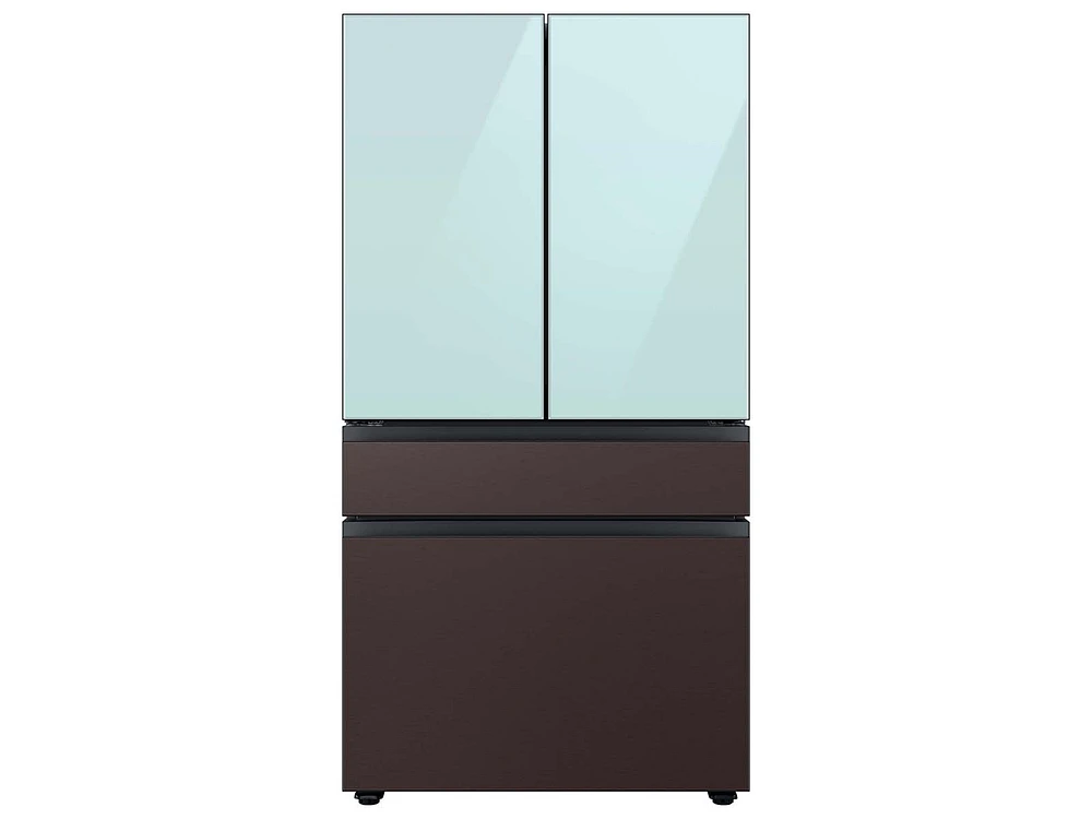 Bespoke 4-Door French Door Refrigerator Panel in Tuscan Steel - Middle Panel - RA-F36DMMDT/AA | Samsung US