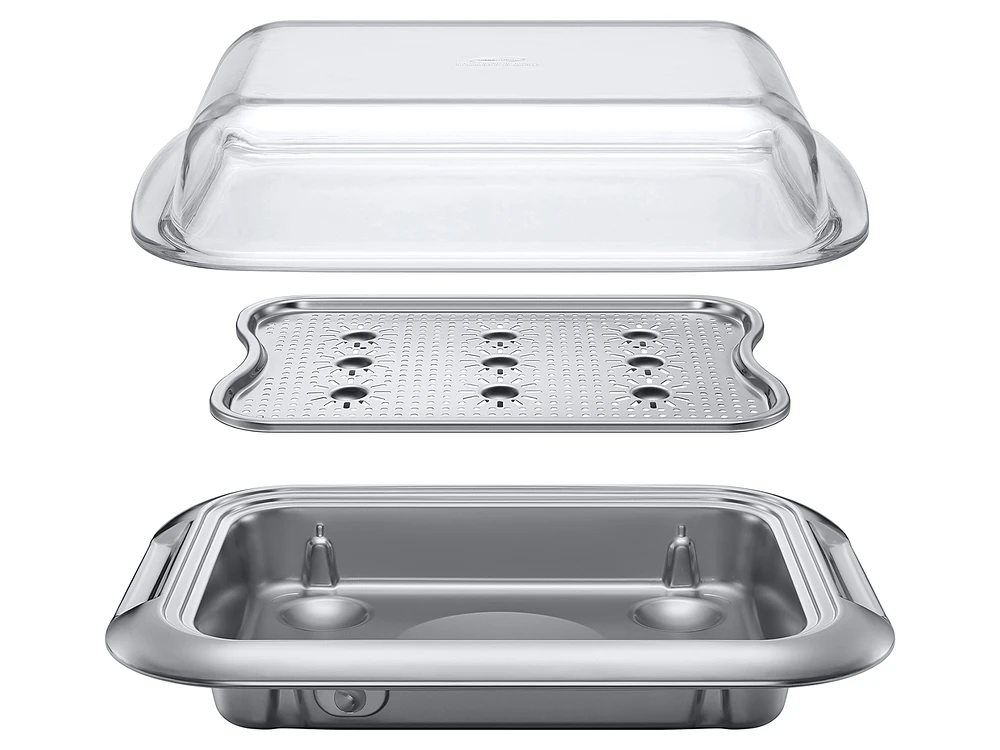 NV-AS7000CS/AA | Steam Cook Plus Tray in Stainless Steel | Samsung Business US