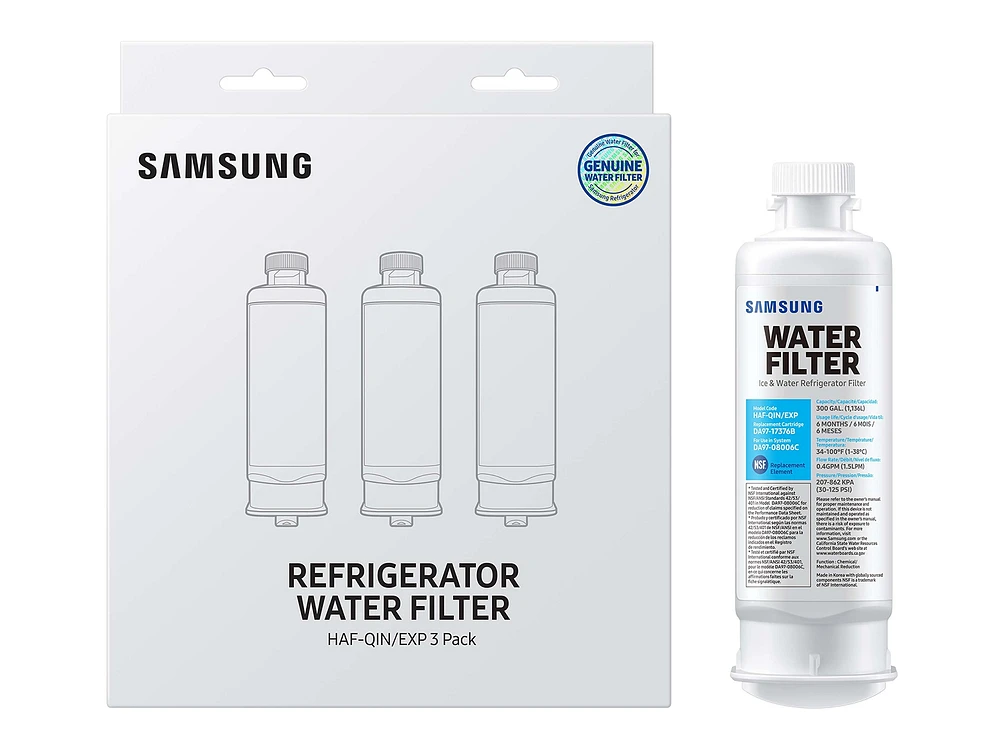 HAF-QIN-3P/EXP | HAF-QIN Refrigerator Water Filter (3-Pack) | Samsung Business US