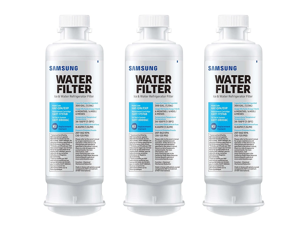 HAF-QIN-3P/EXP | HAF-QIN Refrigerator Water Filter (3-Pack) | Samsung Business US