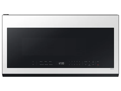 Bespoke Over-the-Range Microwave 2.1 cu. ft. in White Glass with Wi-Fi | Samsung US