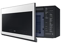 Bespoke Over-the-Range Microwave 2.1 cu. ft. in White Glass with Wi-Fi | Samsung US