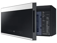 Bespoke Over-the-Range Microwave 2.1 cu. ft. in White Glass with Edge to Edge Glass Display | Samsung Business US