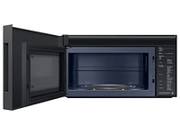 Bespoke Over-the-Range Microwave 2.1 cu. ft. in Matte Black Steel with Edge to Edge Glass Display | Samsung US