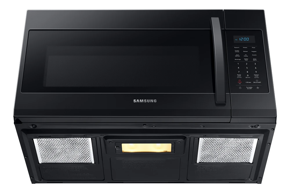 ME19R7041FB/AA | 1.9 cu. ft. Over-the-Range Microwave with Sensor Cooking in Black | Samsung Business US