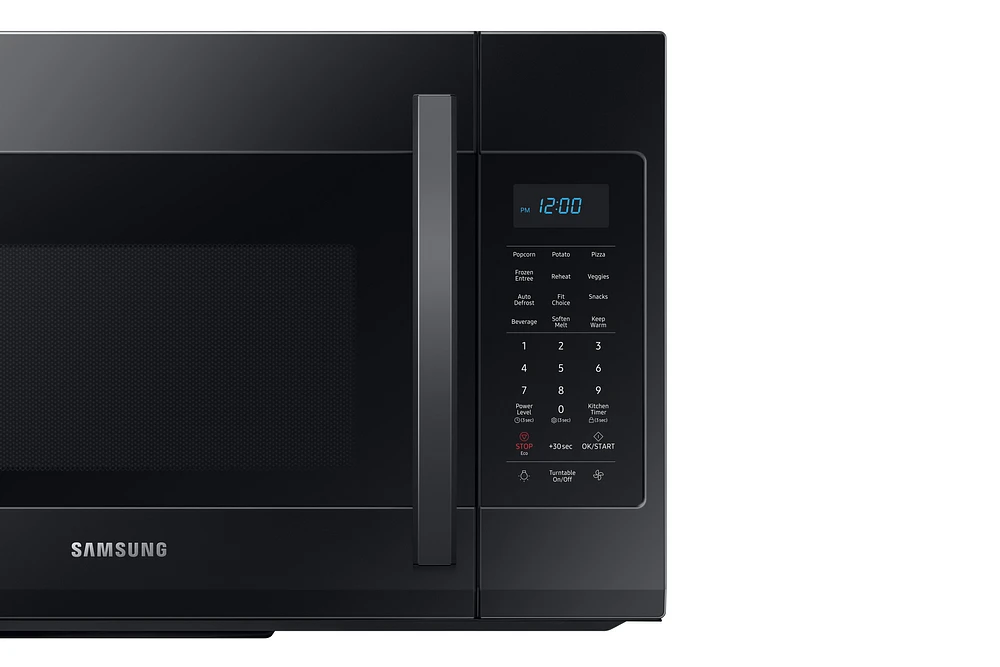 ME19R7041FB/AA | 1.9 cu. ft. Over-the-Range Microwave with Sensor Cooking in Black | Samsung Business US