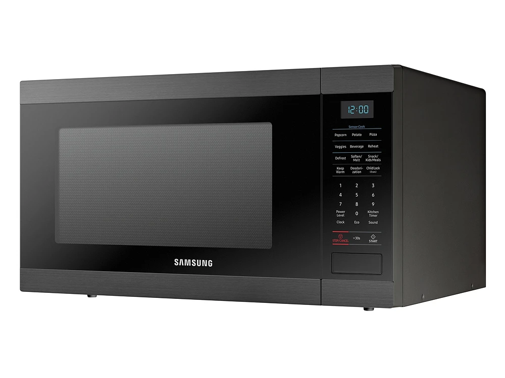 MS19M8000AG/AA | 1.9 cu. ft. Countertop Microwave with Sensor Cooking in Fingerprint Resistant Black Stainless Steel | Samsung Business US