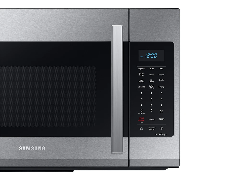 1.9 cu. ft. Smart Over-the-Range Microwave with Wi-Fi and Sensor Cook in Stainless Steel Microwaves - ME19A7041WS/AA | Samsung US