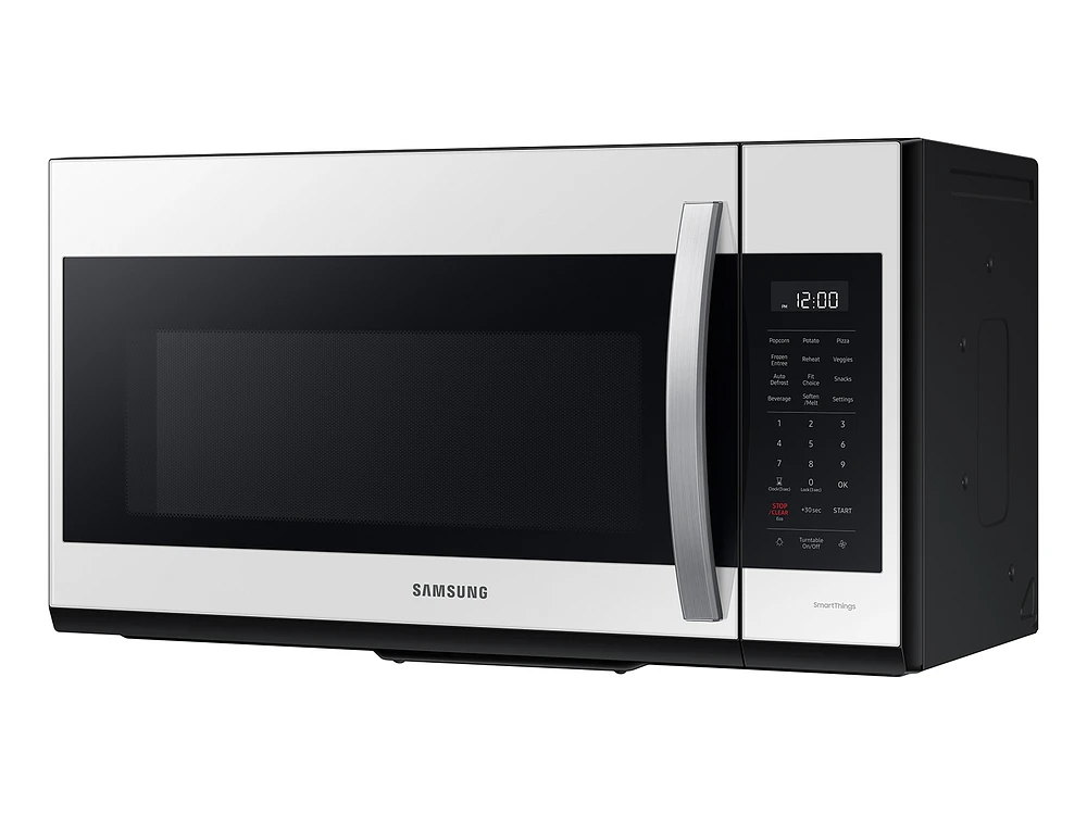 ME19CB704112AA | Bespoke Smart 1.9 cu. ft. Over-the-Range Microwave with Sensor Cook in White Glass | Samsung Business US