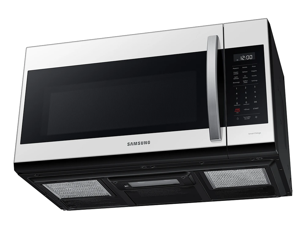 ME19CB704112AA | Bespoke Smart 1.9 cu. ft. Over-the-Range Microwave with Sensor Cook in White Glass | Samsung Business US