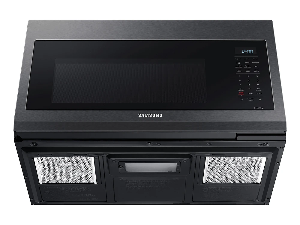 1.7 cu ft. Smart Over-the-Range Microwave with Convection & Slim Fry™ in Black Stainless Steel Microwaves - MC17T8000CG/AA | Samsung US