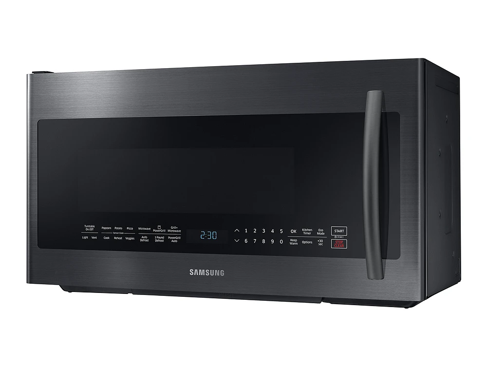 2.1 cu. ft. Over-the-Range Microwave with PowerGrill in Fingerprint Resistant Black Stainless Steel Microwave - ME21K7010DG/AA | Samsung US