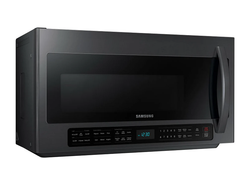 ME21R7051SG/AA | 2.1 cu. ft. Over-the-Range Microwave with Sensor Cooking in Fingerprint Resistant Black Stainless Steel | Samsung Business US