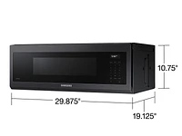 ME11A7710DG/AA | 1.1 cu. ft. Smart SLIM Over-the-Range Microwave with 550 CFM Hood Ventilation, Wi-Fi & Voice Control in Black Stainless Steel | Samsung Business US