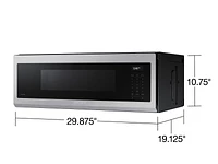 1.1 cu. ft. Smart SLIM Over-the-Range Microwave with CFM Hood Ventilation, Wi-Fi & Voice Control in Stainless Steel Microwaves