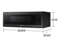 ME11A7510DG/AA | 1.1 cu. ft. Smart SLIM Over-the-Range Microwave with 400 CFM Hood Ventilation, Wi-Fi & Voice Control in Black Stainless Steel | Samsung Business US