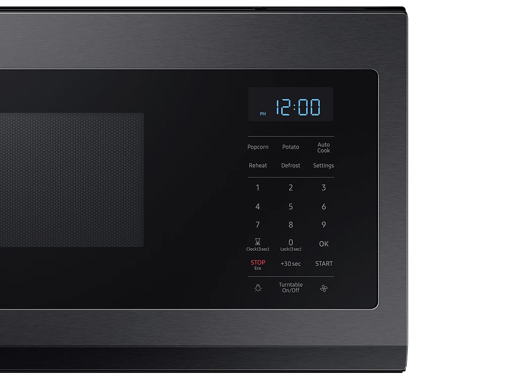 ME11A7510DG/AA | 1.1 cu. ft. Smart SLIM Over-the-Range Microwave with 400 CFM Hood Ventilation, Wi-Fi & Voice Control in Black Stainless Steel | Samsung Business US