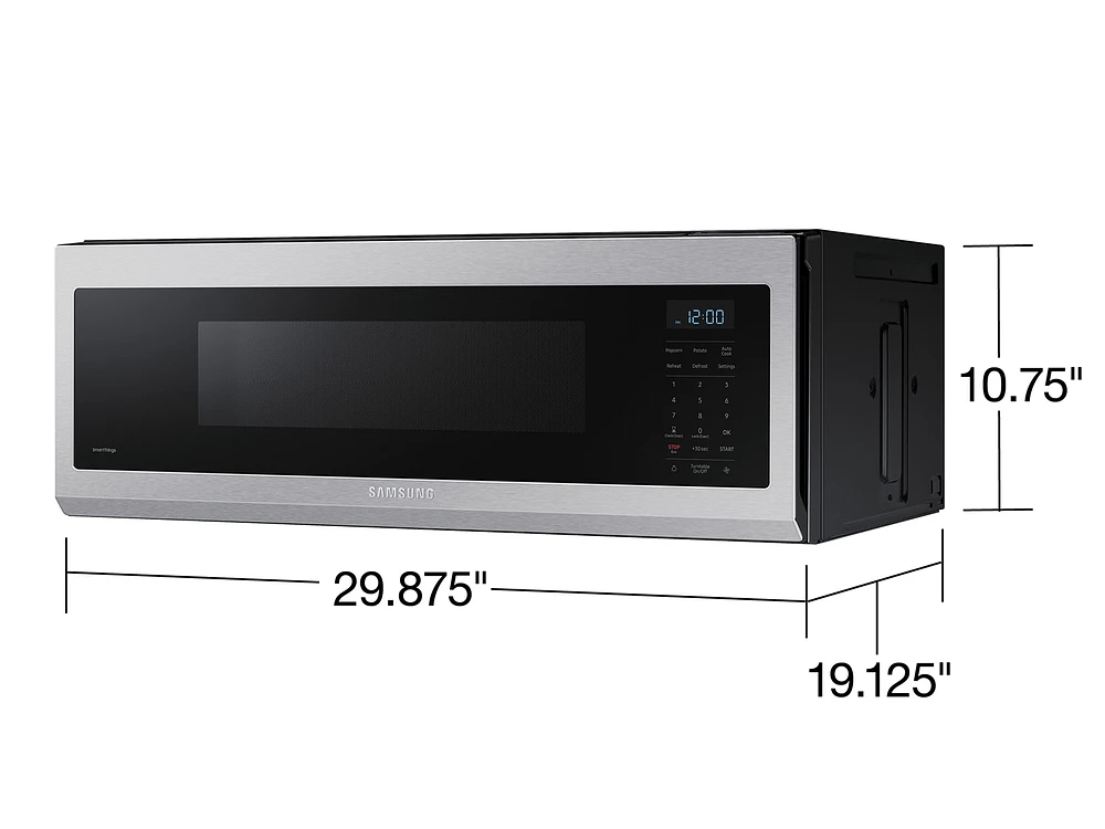 ME11A7510DS/AA | 1.1 cu. ft. Smart SLIM Over-the-Range Microwave with 400 CFM Hood Ventilation, Wi-Fi & Voice Control in Stainless Steel | Samsung Business US