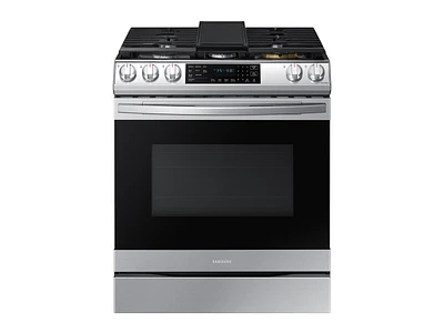 6.0 cu. ft. Smart Slide-in Gas Range with Air Fry in Stainless Steel Ranges - NX60T8511SS/AA | Samsung US