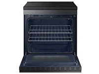 Bespoke Smart Slide-In Induction Range 6.3 cu. ft. in Matte Black Steel with Anti-Scratch Glass Cooktop | Samsung US