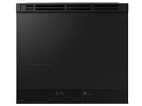 Bespoke Smart Slide-In Induction Range 6.3 cu. ft. in Matte Black Steel with Anti-Scratch Glass Cooktop | Samsung US